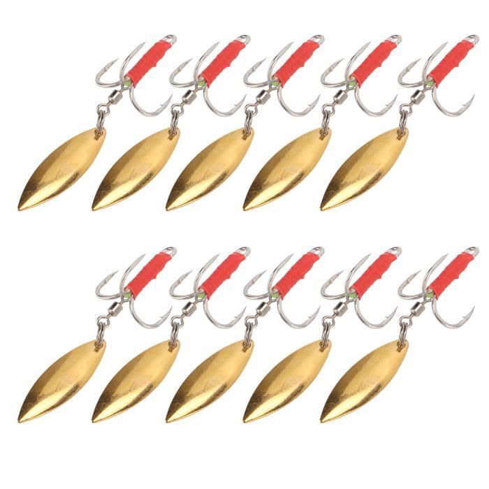 40 Plates-formes Pêche Hameçons Circlips - Leader Fil Pour Bar, Poisson-chat - Eau Salée