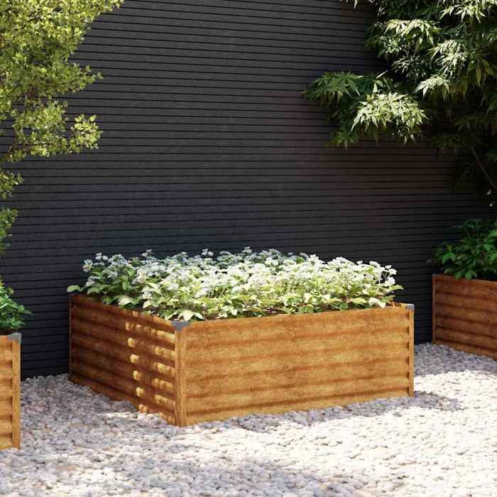 vidaXL Lit surélevé de jardin Acier corten - vue 6