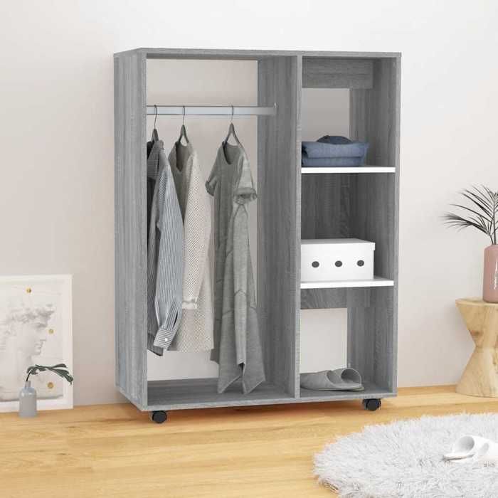 vidaXL Garde-robe Sonoma gris 80x40x110 cm Bois dingénierie 815979
