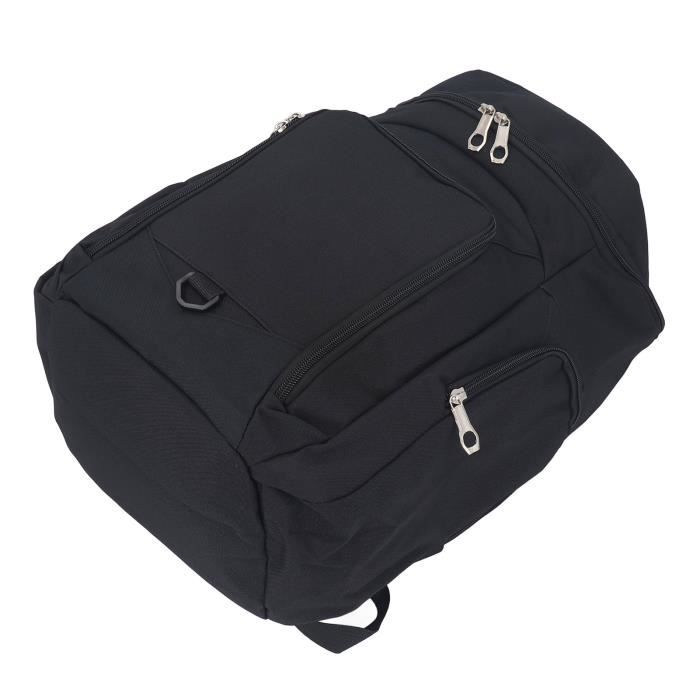 Sac ?� dos de basket-ball - VVIKIZY - Noir - Tissu Oxford - Grande capacit?� - Confortable Noir 