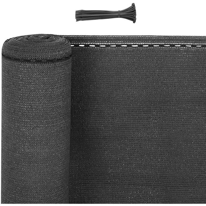 WOLTU Paravent extérieurÉcran Brise-Vue d’intimitéContre Le Vent Anthracite1.2x25m180 g/m²