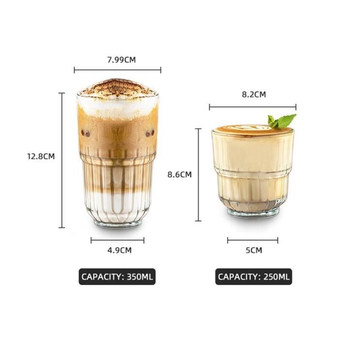 Verres à cocktails,Gobelet en verre à vin en Relief,2 pièces-lot,jus