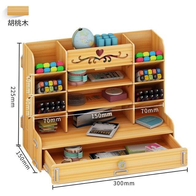 Porte-stylo,A--Porte stylo de bureau en bois multifonction Porte-stylo,A--Porte stylo de bureau en bois multifonction