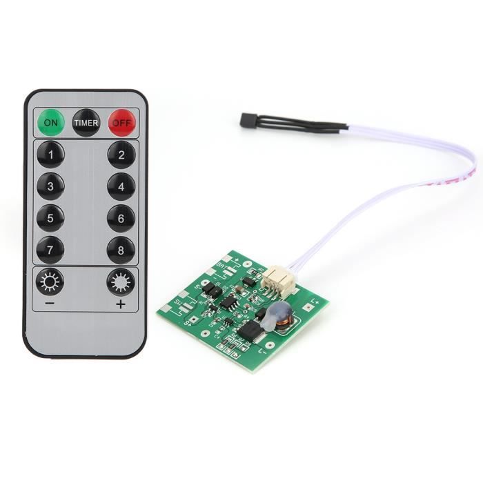 Panneau De Contrôle Solaire LED Avec Télécommande – Compatible 3,2V/3,7V, Détection Micro-ondes, Charge Efficace