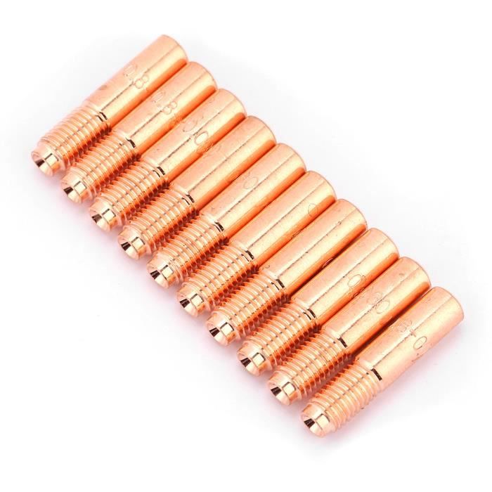 Kit 30 Pièces Embouts De Contact Soudage MIG TTYSHIP® Pour Torche MB15 15AK - 22 Buses 0.8mm, 3 Buses Gaz, Outils Complets