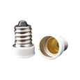 2pcs E14 à E12 adaptateur convertisseur support de lampe douille de base pour E14 LED ampoule - Return 710-1