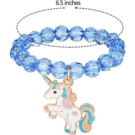 Lot De 10 Bracelets En Bois Licorne – Bijoux Colorés Tressés Pour Filles, Cadeau Anniversaire Ou Fête