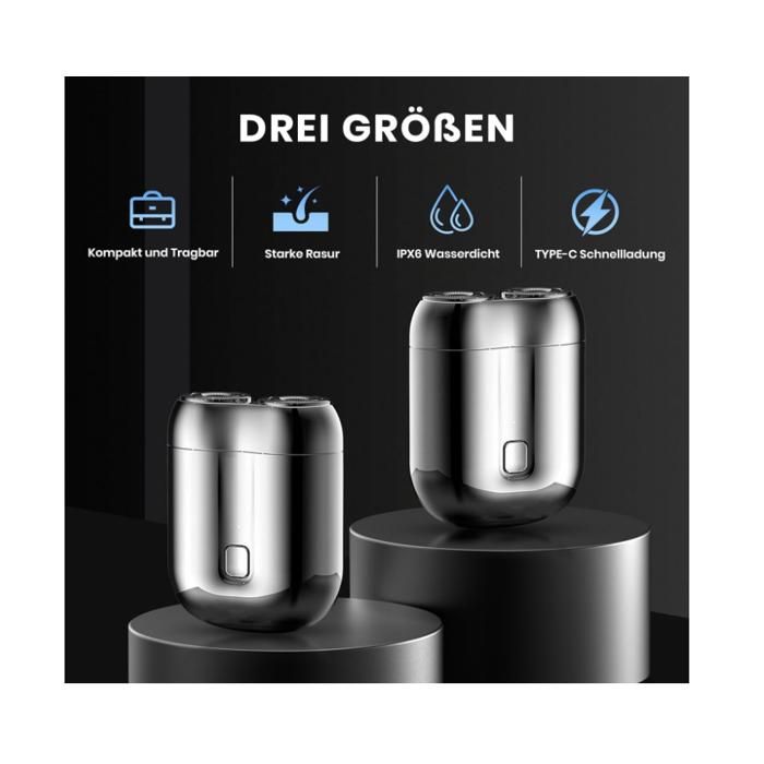New Model Mini Dual-Head Electric Shaver,Washable Double Head Razor ...