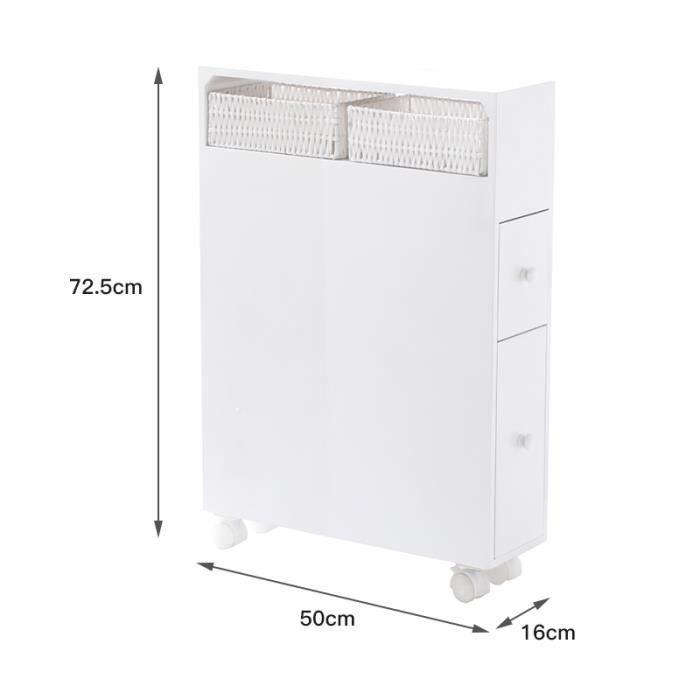 Kedia Chariot Roulant, Meuble de Rangement Mobile, Commode sur