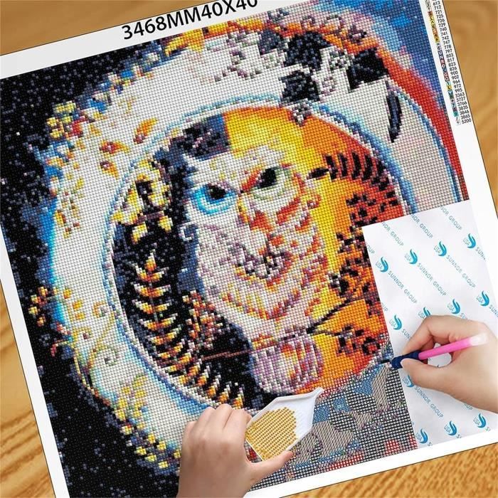 Diamond Painting Automne Diamant Painting Enfants, 5D Paysage Peinture Diamant Kit Bricolage Adultes DIY Rond Peinture Diamant Point de Croix Cristal Art pour Décoration Murale Maison 20 x 30 cm