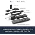 Fire TV Stick Lite avec télécommande vocale Alexa | Lite (sans boutons de contrôle de la TV), Streaming HD, Modèle 2020-2