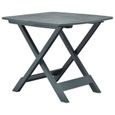 Table pliable de jardin Vert 79x72x70 cm Plastique-LEF-2