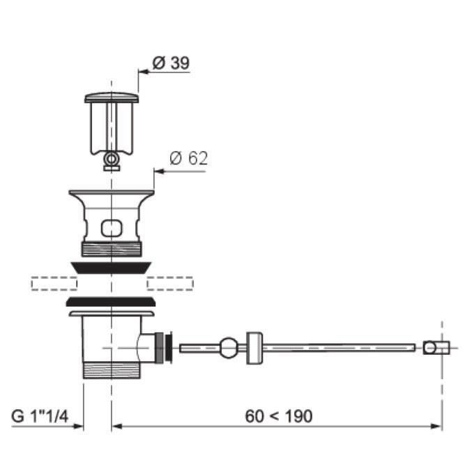 Joint clapet plein pour robinet - Néoprène - 5 x 12.4 mm - Sachet