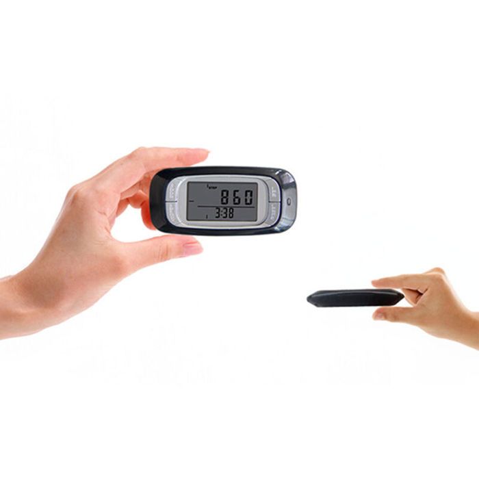 Podomètre électronique Mini - Compte Pas, Distance, Calories - Écran LCD, Clip Inclus - Jusqu'à 99999 Pas