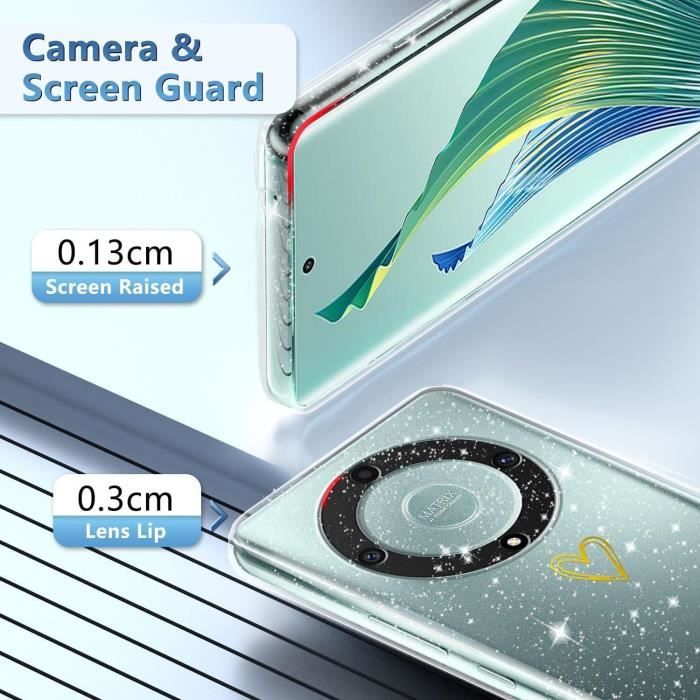 Coque Pour Honor Magic 7 Lite 5G Silicone Transparente Angles Renforces