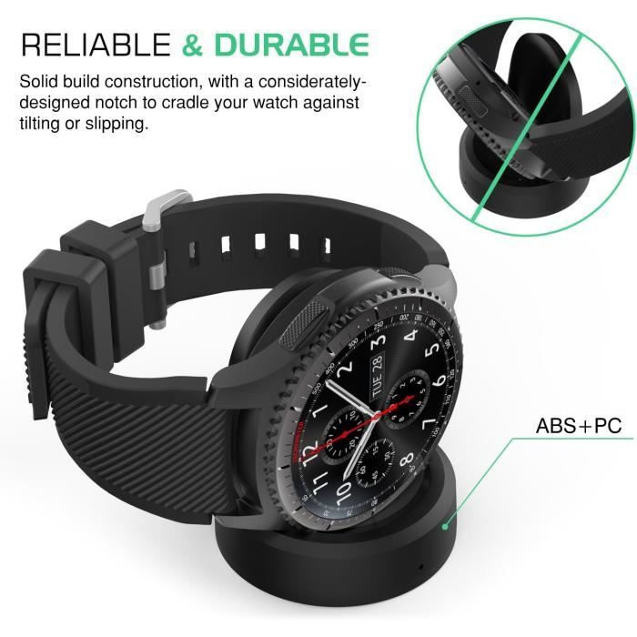 Chargeur De Gear S3 Chargeur De Remplacement Sans Fil Pour Samsung Gear S3 Classic Sm R770 S3 Frontier Sm R760 Smartwatch u2709 Cdiscount Telephonie