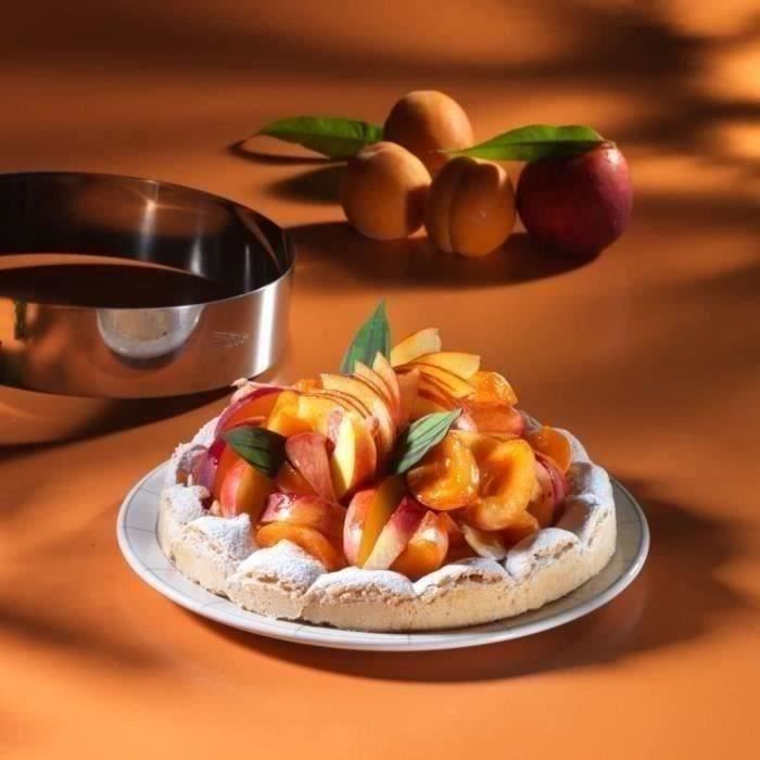 Cercle à Patisserie Emporte-pièce Rond Lacor 12x4 Cm - Acier Inoxydable 18/10 - Qualité Professionnelle - Fabrication Européenne Cercle Patisserie 18 Cm