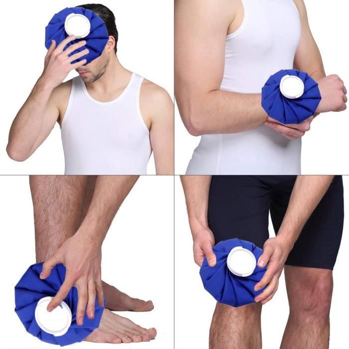 Poche de Glace Genou ou Coude pour Thérapie chaude et froide, Poche de froid fle
