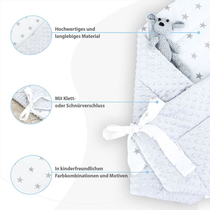 Gigoteuse d'emmaillotage bébé couverture - Nid Réversible - Coton - 80 x 80  cm - Mixte - Gris - Cdiscount Puériculture & Eveil bébé
