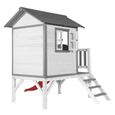 AXI Maison Enfant Beach Lodge XL en Blanc avec Toboggan en Rouge | Maison de Jeux en Bois FFC pour Les Enfants | Maisonnette-3