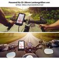 Support pour téléphone portable à vélo Moto, support étanche avec écran tactile, pour iPhone Samsung Huawei jusqu'à 6,7 pouces, Noir-3