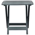 Table pliable de jardin Vert 79x72x70 cm Plastique-LEF-3
