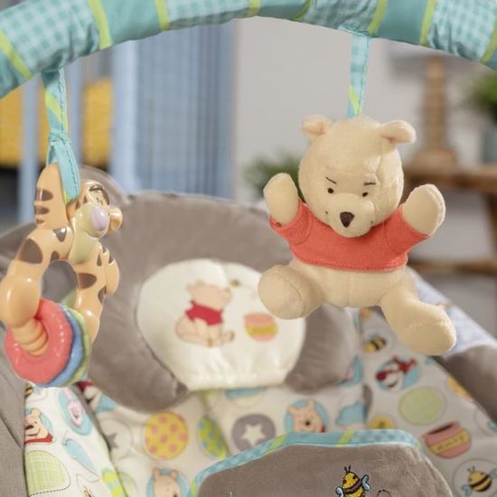 Winnie L Ourson Transat Bebe Taupe Et Vert Transat Disney Baby