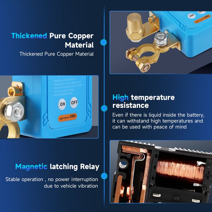Disjoncteur De Batterie 12 V - Interrupteur De Déconnexion Sans Fil