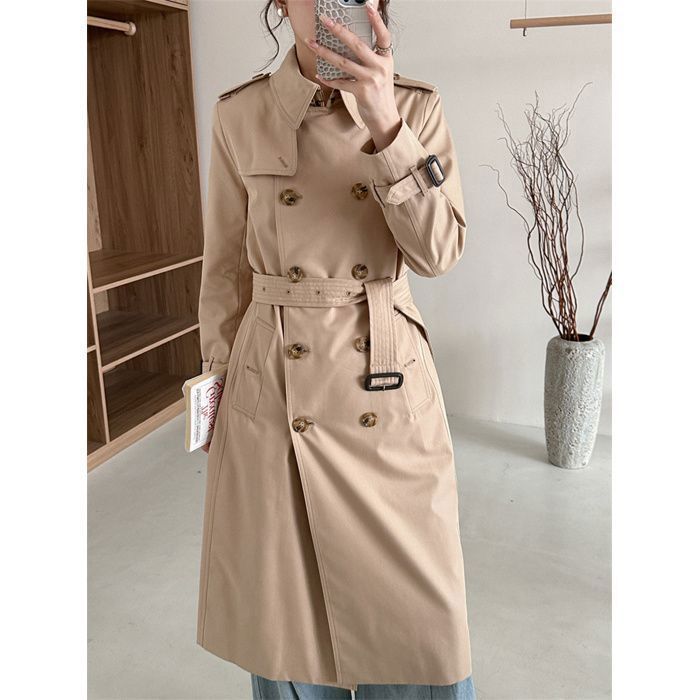 Manteau D'hiver Pour Femme En Laine Cintrée - Manteau Mi-saison Long à Revers - Trench à