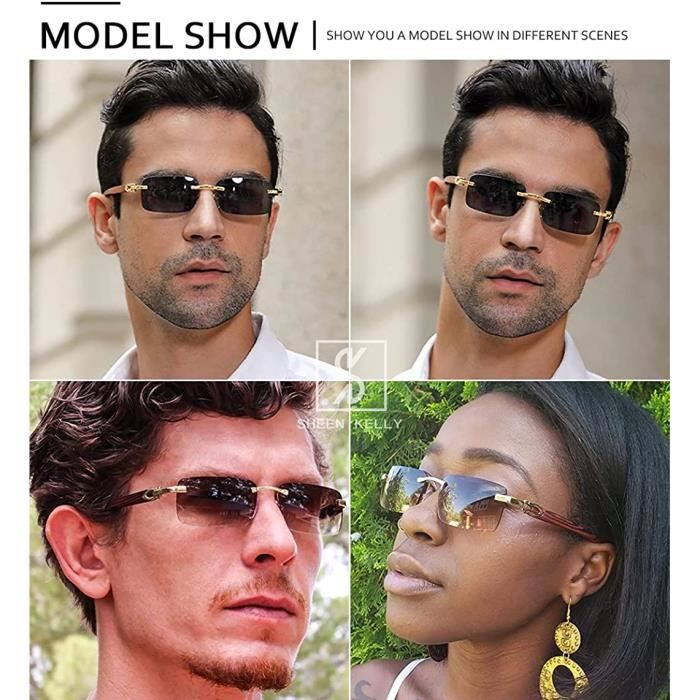Lunette homme sales sans monture