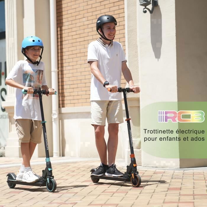 Trottinette Électrique Enfant 8-16 Ans RCB - Ultra Légère 7.55KG Pliable, 20km/h, 16km Autonomie, Freins Doubles - Cadeau Idéal