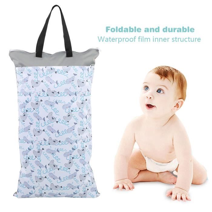 Sac a couche sale tissu