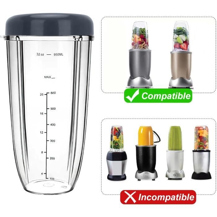 32Oz Clear Tasses Pièces De Rechange Juicer Accessoires Nutribullet