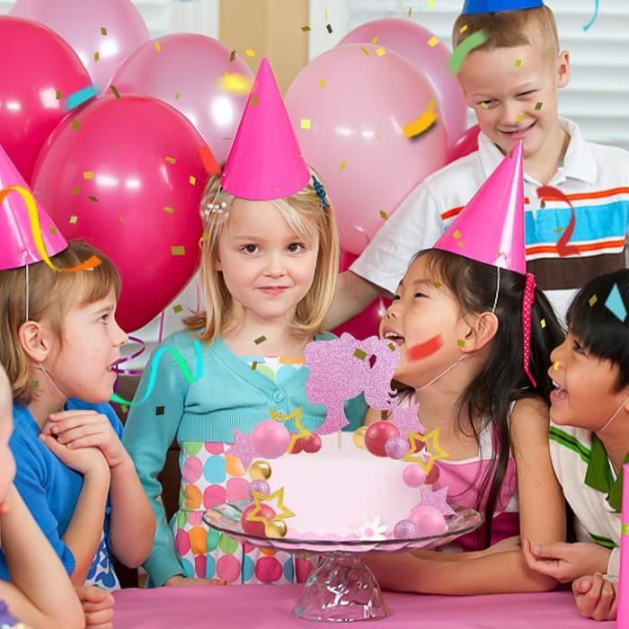 Décorations De Gâteau Princesse - Lot De 8 Toppers - Pour Anniversaire Fille, Baby Shower - Non Comestible - 3