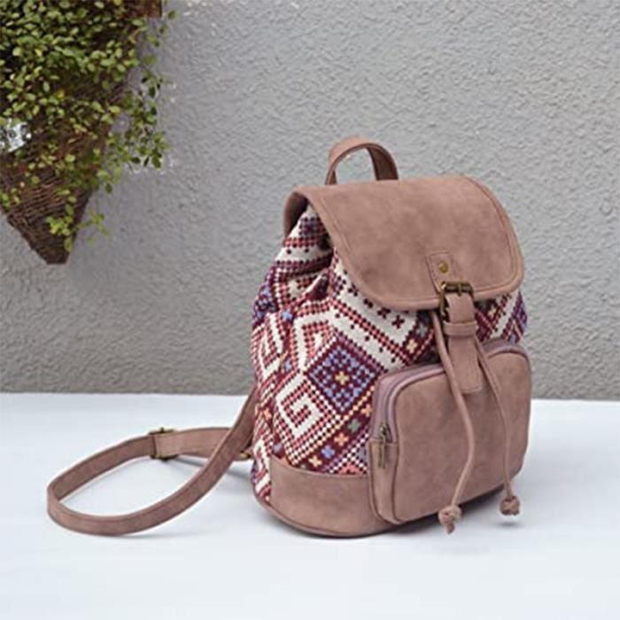 Petit sac à store dos toile femme