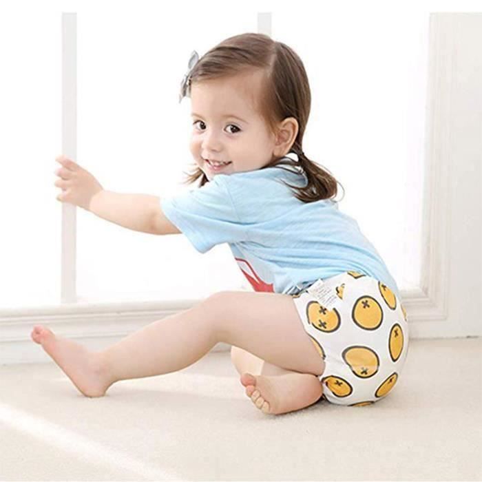 Culotte d'apprentissage lavables bébé, couche-culotte anti-fuite - bébé  (garçon et fille) 6 à 12 mois, 4 pièces b15855 - Cdiscount Puériculture &  Eveil bébé