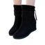 haut plate épais talon Talons Femmes plateforme l'intérieur BottesNoir Bottes forme Augmenter souple n0PkOX8w