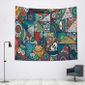Get Wallpaper M755 Tentures Murales De Tapisserie Fleur Psychedelique Mandala Free