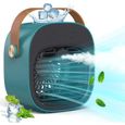 Climatiseur portable - Rechargeable 4000 mAh - 3 vitesses de ventilation - Humidification intégrée