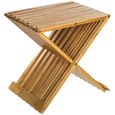 Chaise pliante en bambou - Naturel - Contemporain - Design-0