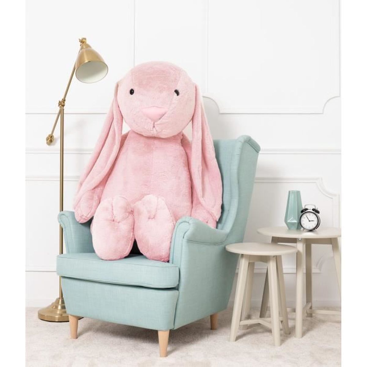DEAR BEAR Lapin en Peluche géant et doux, 160 cm, rose Cdiscount Jeux