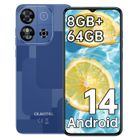 OUKITEL C57S Smartphone - 8Go (2+6) RAM /64Go ROM - Écran 6.52" HD - Android 14 - Caméra 13MP - 4300mAh - GPS Double SIM 4G - Bleu