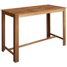 HELLOSHOP26 Table haute mange debout bar bistrot bois d acacia solide 150 cm