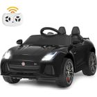 Voiture Électrique 12V Jaguar F-type SVR pour Enfants 3-8 Ans - COSTWAY - 2 Portes Verrouillables - Noir