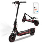 Trottinette Électrique Adulte Pliable EVERCROSS TECH A1 Pneu 10" Moteur 500W 3 Mode Vitesses Écran LED Bluetooth APP Rouge