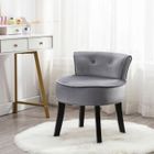 FYTTER Chaise de chambre à coucher en velours - JAERLIUB - Chaise de commode - Gris - A monter soi-même - Chambre