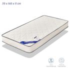 KITYTETY - Matelas bébé 70x140CM Epaisseur 11 CM - Noyau perforée et Anti Bactérien – 2 faces ultra respirant