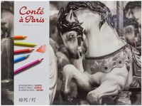 Simple Conté à Paris Boîte Carton Assortiment 48 Crayons Pastel
