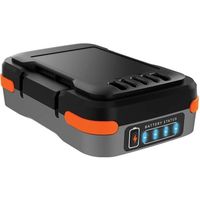 Black and Decker - Batterie Power Bank micro USB 12 V 2 Ah autonomie 10 h - BDCB12B-XJ