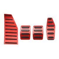 MT et Red Red - Couvercle de pédales de frein et'embrayage en alliage'aluminium, accessoire pour Suzuki Jimny